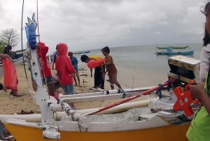 CAMEOS in Indonesia - sampling boat