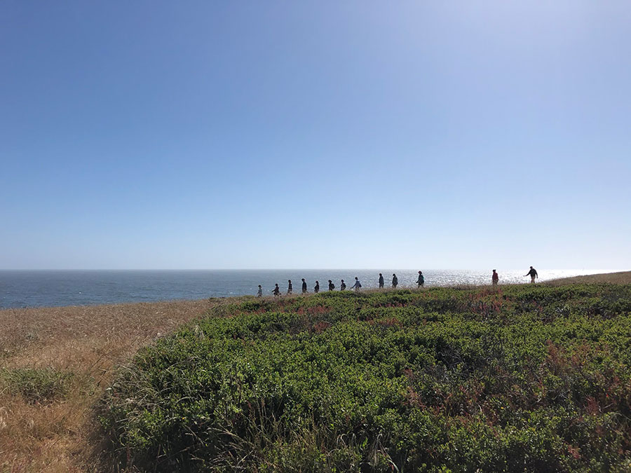 group walking