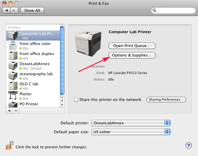 Coastal And Marine Sciences Institute Adding A Network Printer Mac