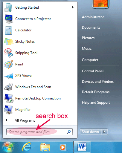 startmenu